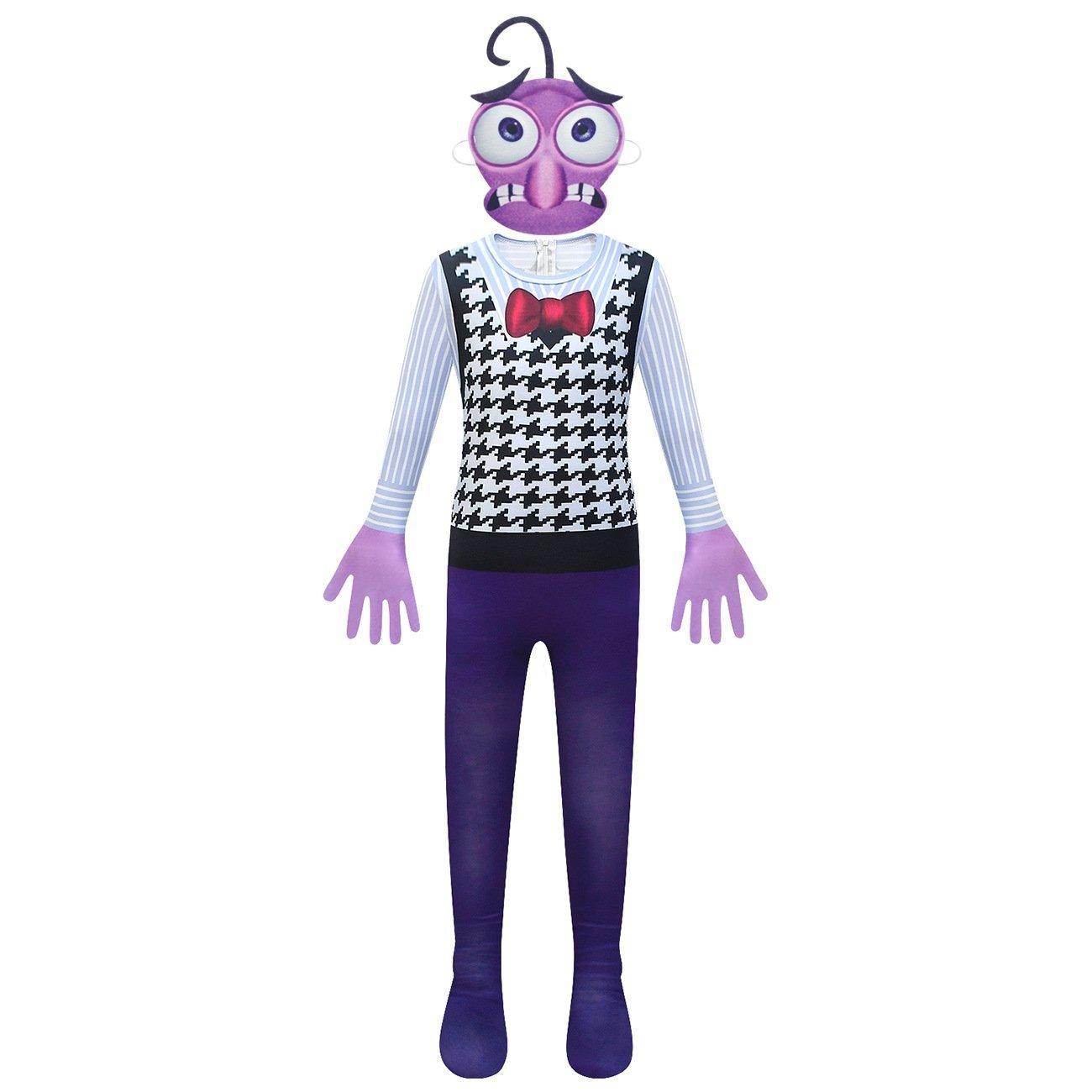 Inside Out Fear Cosplay Jumpsuit for Boys Kids' Zentai Costume - Ecosfun