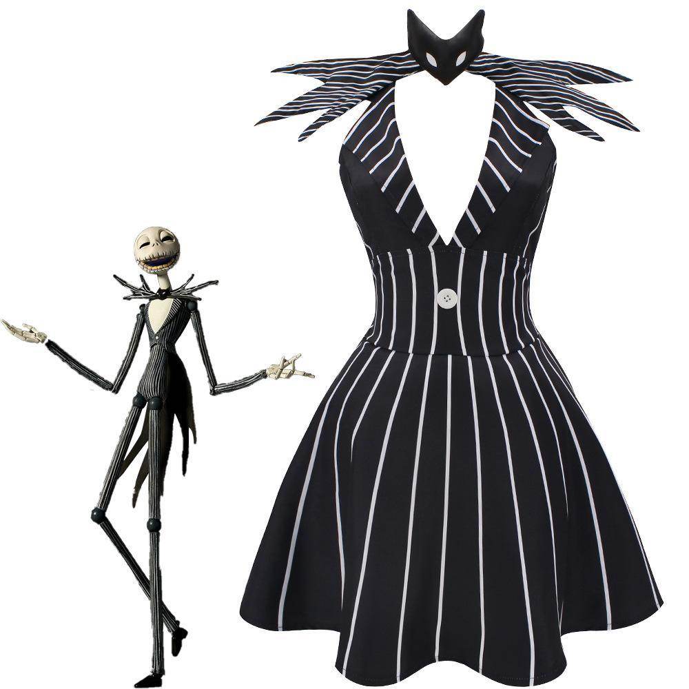 jack skellington costume Dress Nightmare Before Christmas For Women - Ecosfun