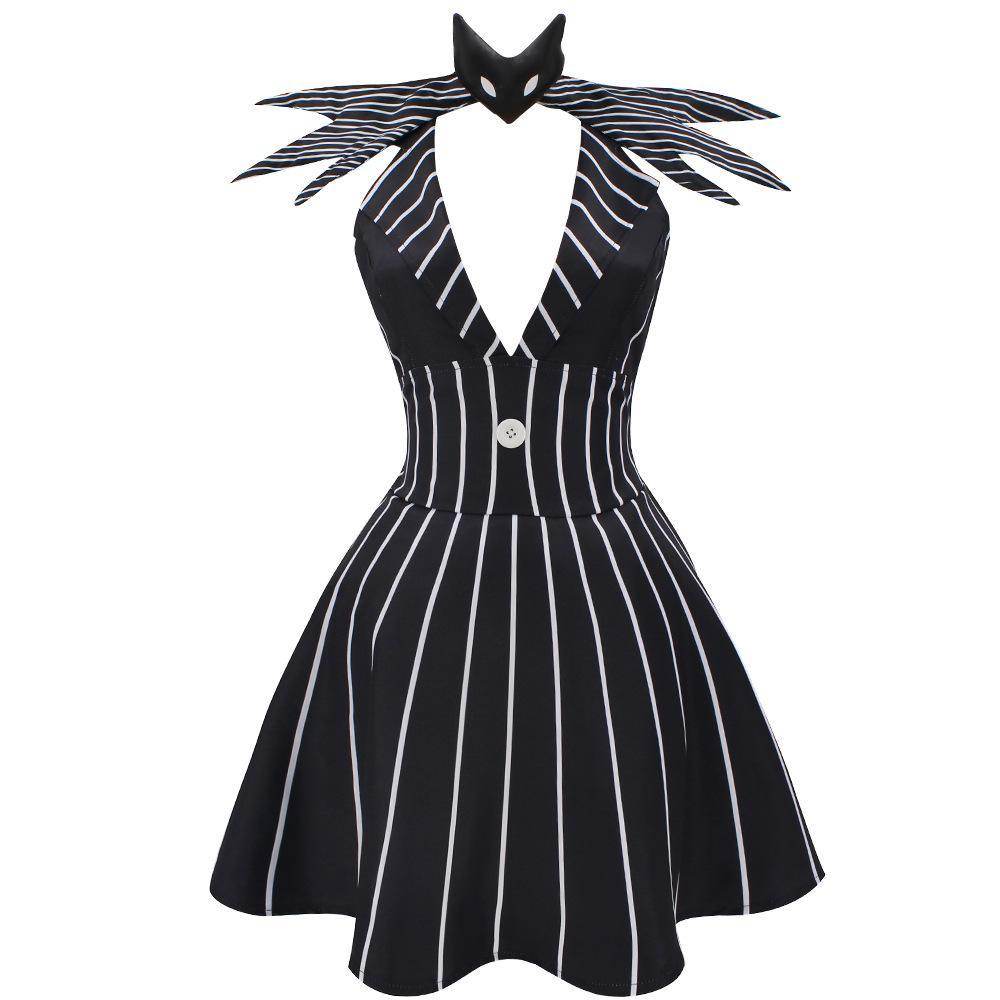 jack skellington costume Dress Nightmare Before Christmas For Women - Ecosfun