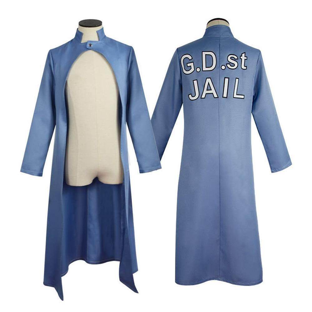 JOJO Stone Ocean Jolyne Cujoh Trench Coat Cosplay Costume Outfits Halloween Carnival Suit - Ecosfun