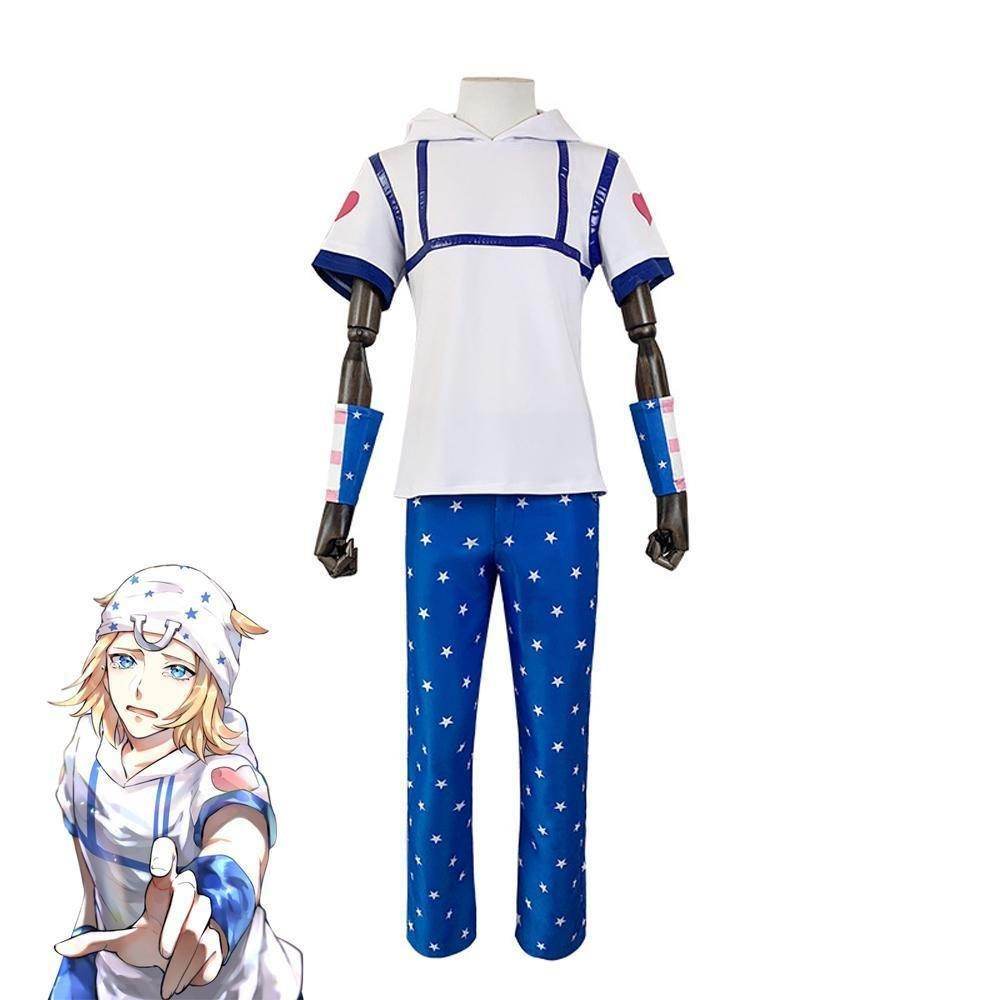 JoJo's Bizarre Adventure Johnny Joestar Cosplay Costumes Anime Halloween Suit Outfit Sets Dress Up For Adults - Ecosfun