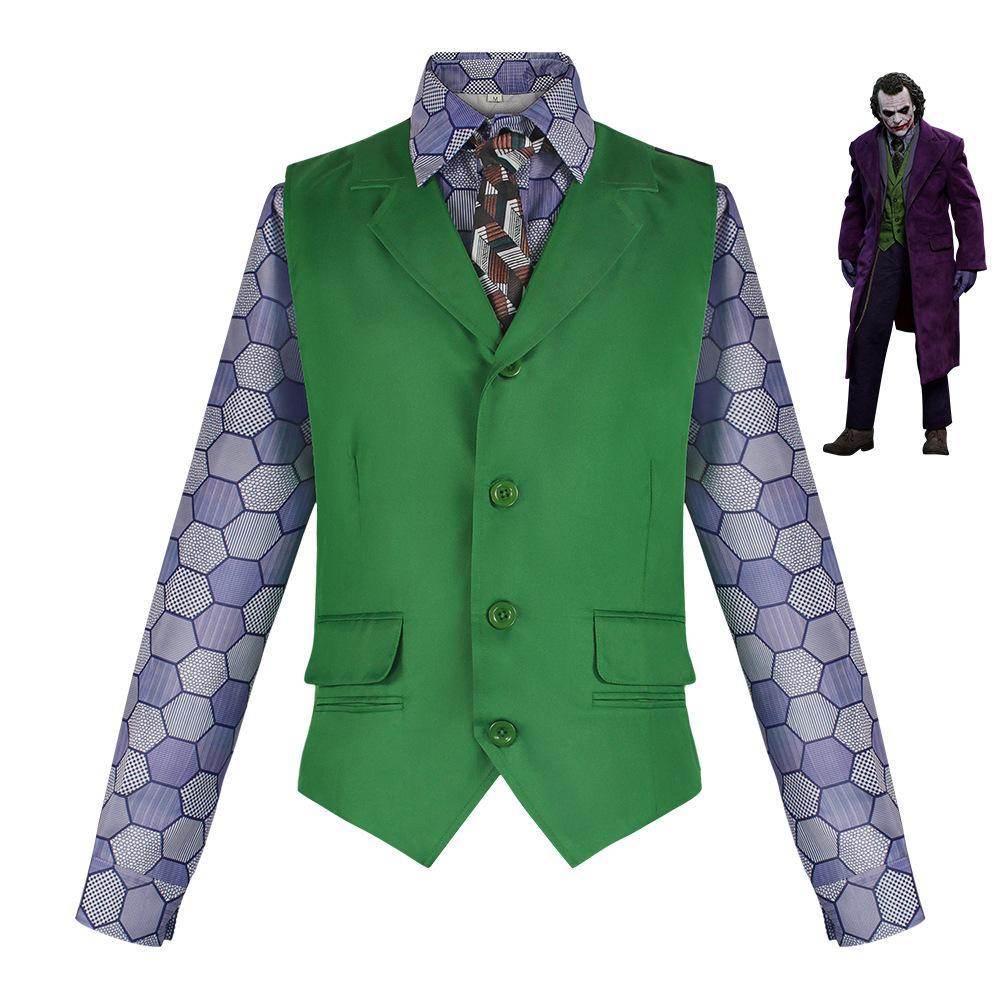 Joker Costume Heath Ledger Dark Knight Arthur Fleck Cosplay Shirt - Ecosfun