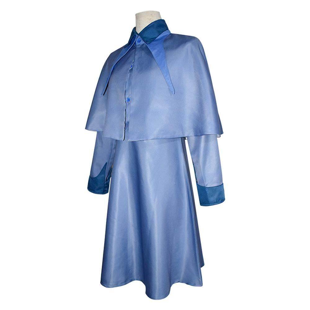 Harry Potter Costume Cosplay Beauxbatons School Uniform Fleur DE Kurt Costume for Girls Women - Ecosfun