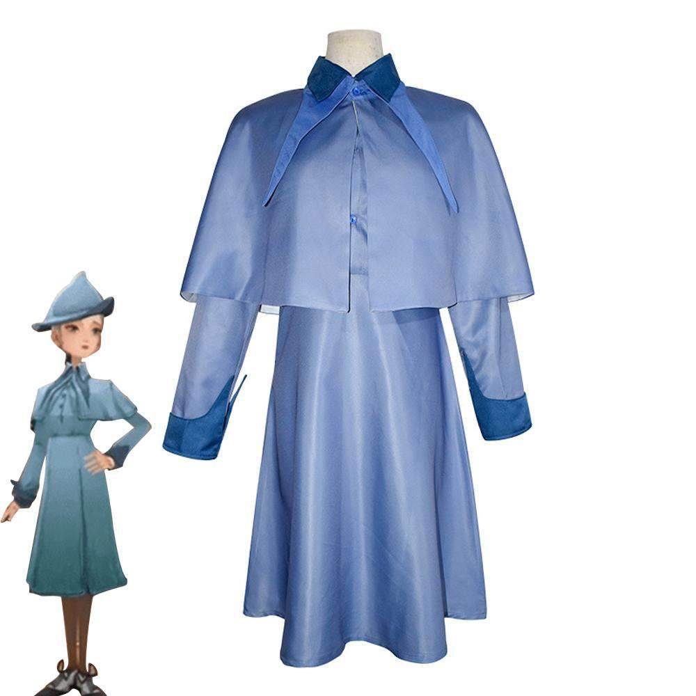 Harry Potter Costume Cosplay Beauxbatons School Uniform Fleur DE Kurt Costume for Girls Women - Ecosfun