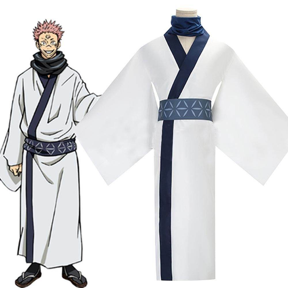 Jujutsu Kaisen Ryomen Sukuna kimono Costume Party Carnival Cosplay Full Set - Ecosfun