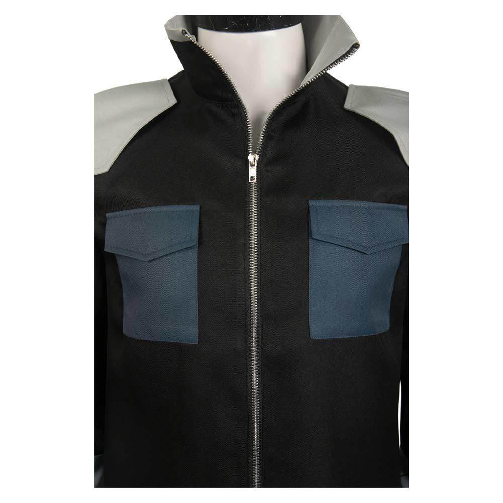 Kaiju No. 8 Soshiro Hoshina Black Team Uniform Cosplay Costume Male Role Play Outfit - Ecosfun