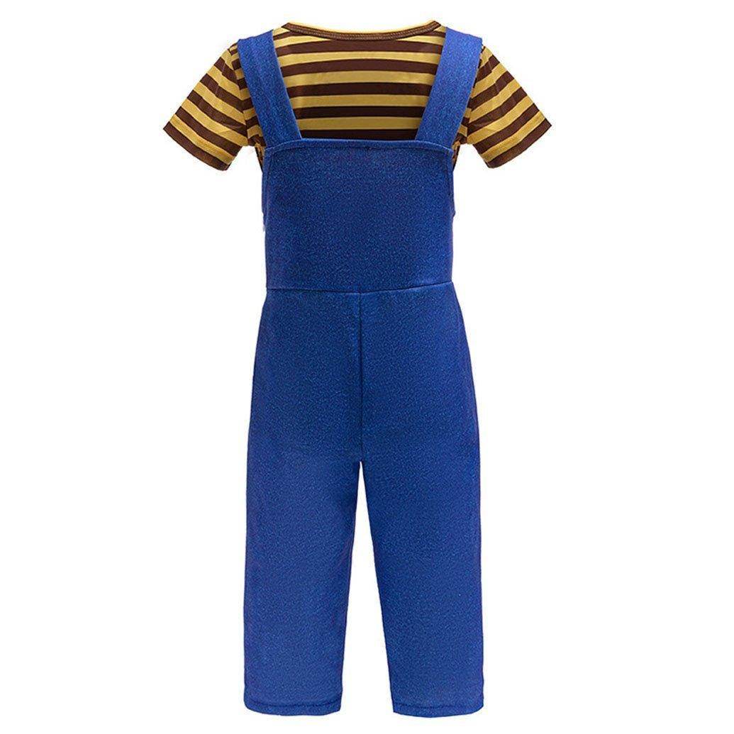 Kids Minions Cosplay Costume Boys' Suspender Outfit for Halloween Parties - Ecosfun
