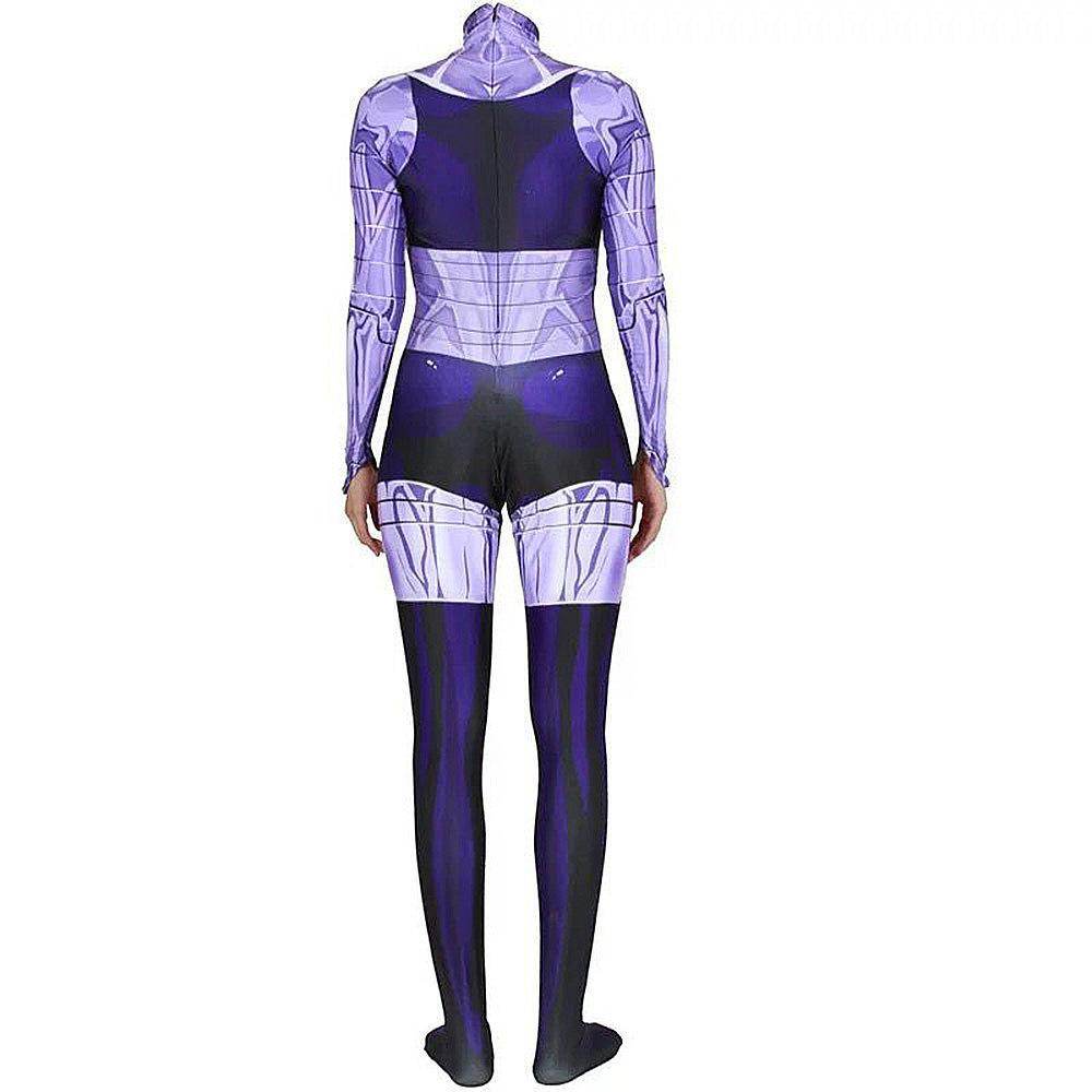Komand'r Blackfire Costume Jumpsuit Bodysuit Titans Cosplay Halloween - Ecosfun