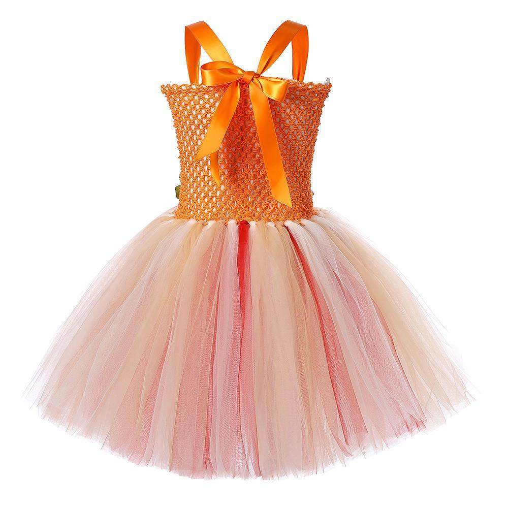 Movie Moana Princess Dress Sweet Flower Fairy dress party runway dress - Ecosfun
