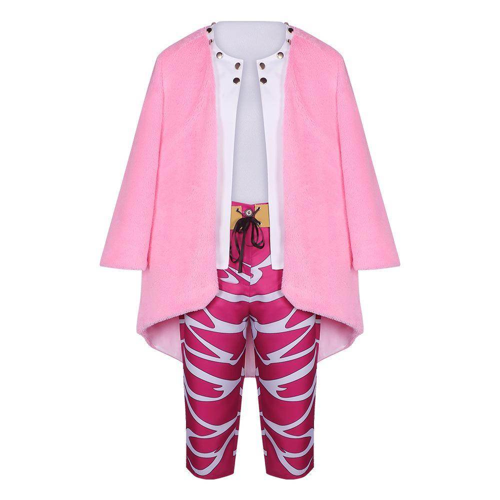 One Piece Donquixote Doflamingo Cosplay Costume Outfits Halloween Carnival Suit - Ecosfun