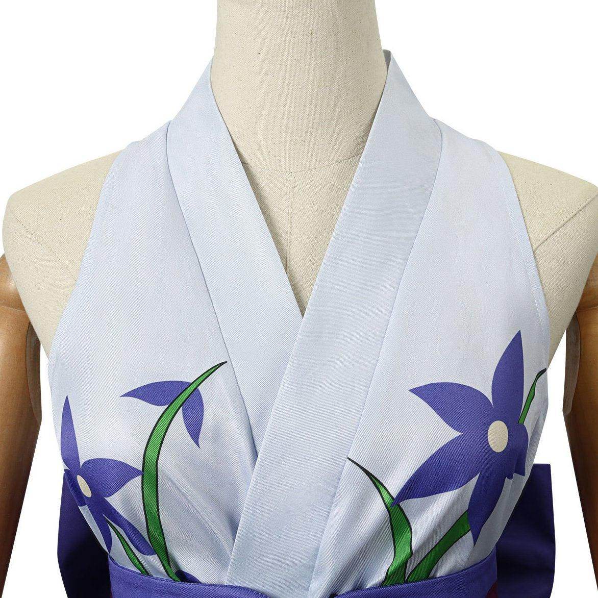 One Piece Nico Robin Costumes Japanese Anime Kimono Robe Fancy cosplay - Ecosfun