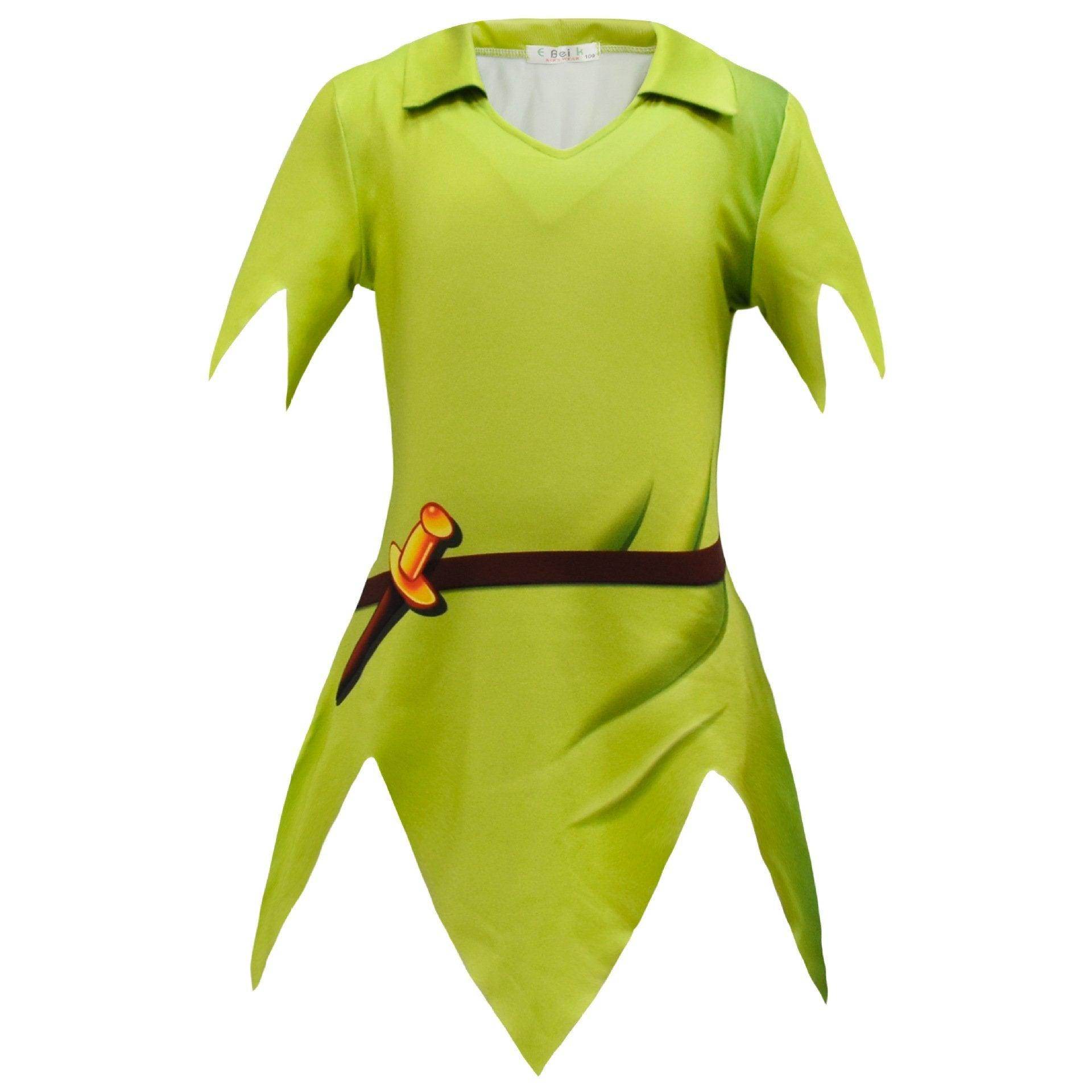 Peter Pan Shorts Suit Halloween Outfits Cosplay Costume For Kids - Ecosfun