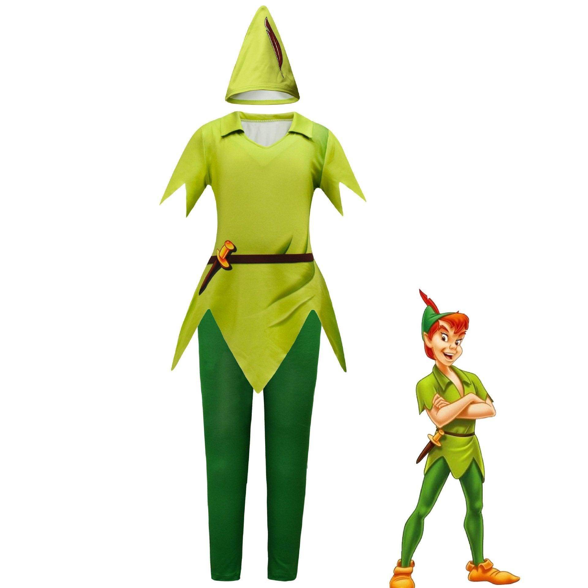 Peter Pan Shorts Suit Halloween Outfits Cosplay Costume For Kids - Ecosfun