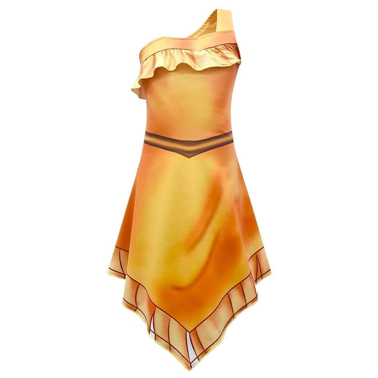 Pocahontas costume for girls Irregular dress Native American Kids Costume - Ecosfun