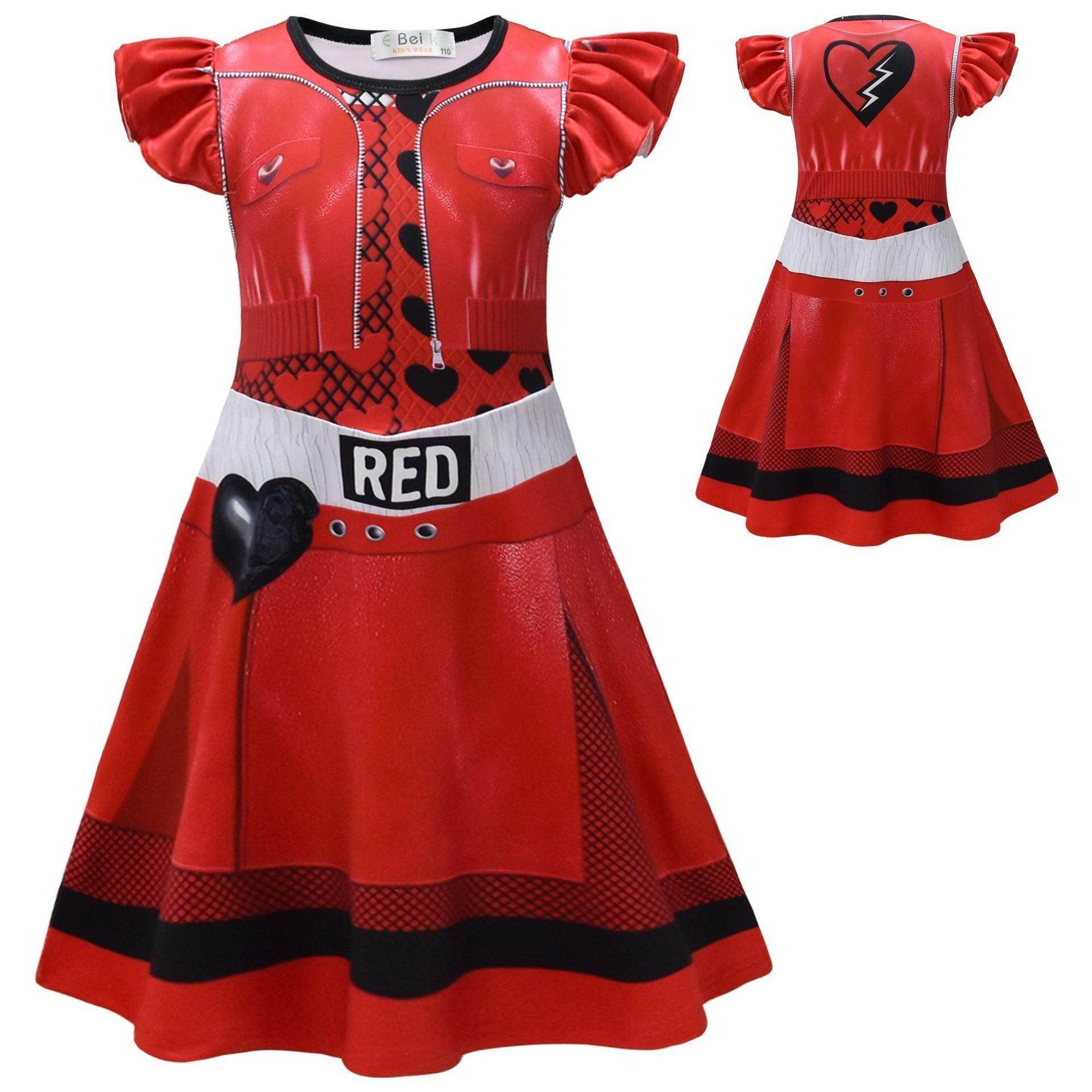 Red from Descendants 4 Queen of Hearts Costume Dresses - Ecosfun