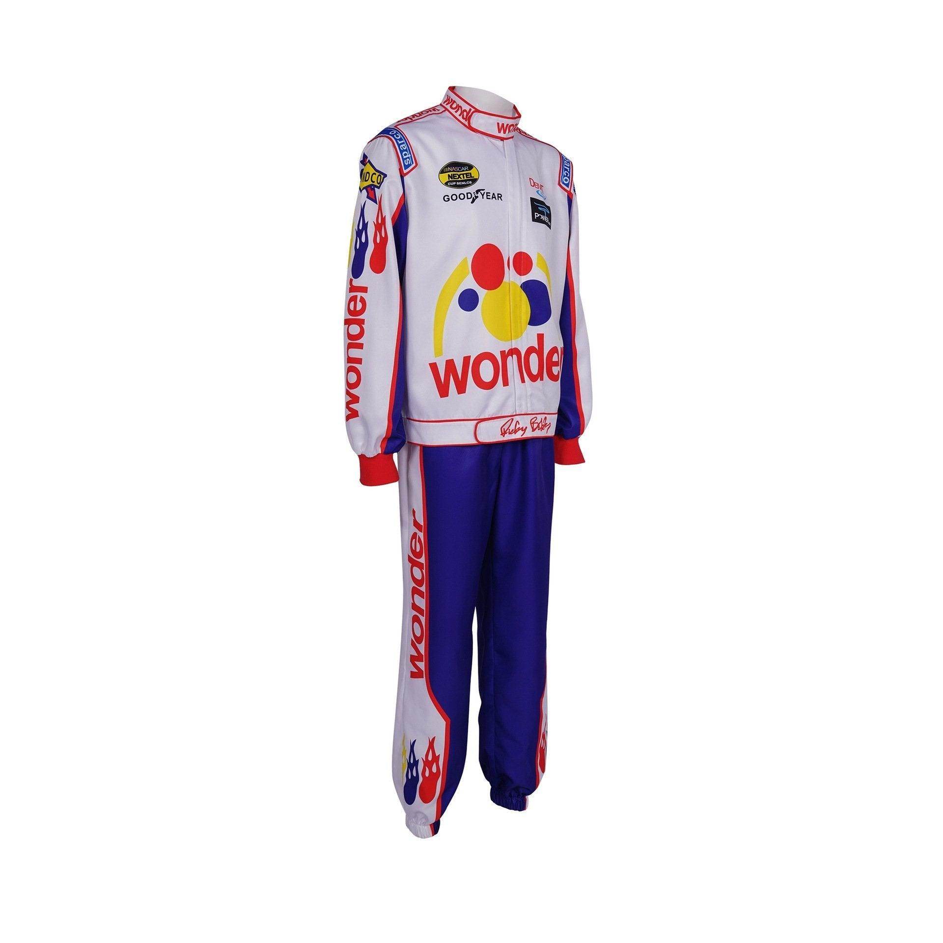 Ricky Bobby Nascar Cosplay Costume Talladega Nights Wonder Bread Racing Apparel - Ecosfun